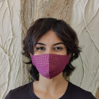 Stay Safe Purple Woven Mask